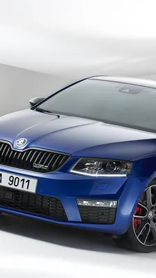 Picture Skoda Octavia RS Blue Cars 1080x1920