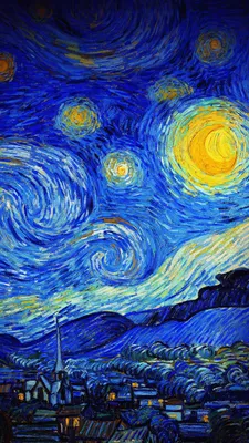 Download wallpaper 2160x3840 van gogh, starry night, night, paint, painting  samsung galaxy s4, s5, note, sony xperia z, z1, z2, z3, htc one, lenovo  vibe hd background