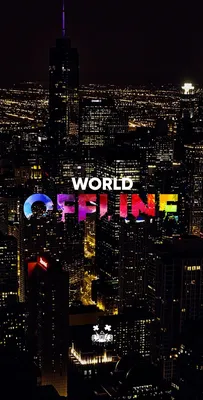 Wallpaper \"World offline\" / Обои \"World offline\" | Обои для телефона, Обои,  Надписи