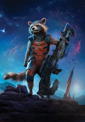 Image Guardians of the Galaxy Raccoons Machine guns Rocket Movies