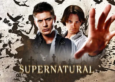 ᐉ Картина постер Gee! Supernatural Сверхъестественное Дин и Сэм 60х40 см SP  09.059