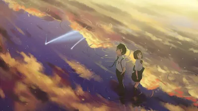 Épinglé par April C sur Kimi no na wa - Your name - Твоё имя | Fond d'écran  téléphone, Fond d'écran coloré, Fond d'ecran dessin