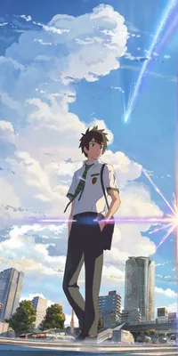 Идеи на тему «Kimi no na wa - Your name - Твоё имя» (9) | пейзажи, фоновые  рисунки, путешествие в японию