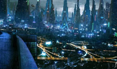 Wallpaper cyberpank, city, section Fantasy, size 1920х1080 full HD -  download free image on desktop and phone