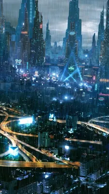 Wallpaper cyberpank, city, section Fantasy, size 1920х1080 full HD -  download free image on desktop and phone