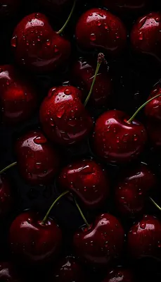 Cherry, вишня, красные обои | Dark red wallpaper, Red wallpaper, Jelly  wallpaper