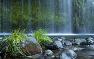 Горный водопад | Премиум Фото