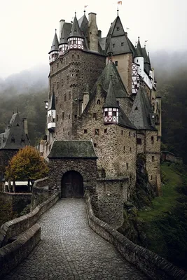 Картинки Германия Eltz Castle Замки Города 640x960