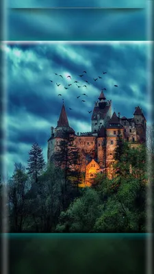 Pin by Irina Irina on Обои телефон (1080*1920) | Dracula castle, Castle  painting, Castle