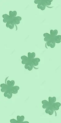 Милый подростковый фон мобильных телефонов обои зеленый Shamrock Обои  Изображение для бесплатной загрузки - Pngtree