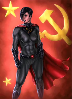 Обои для рабочего стола Soviet Superwoman супергерои Серп 2183x3011