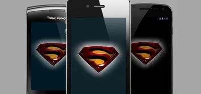 Обои Superman Logo для телефона и на рабочий стол iPhone 7 Plus