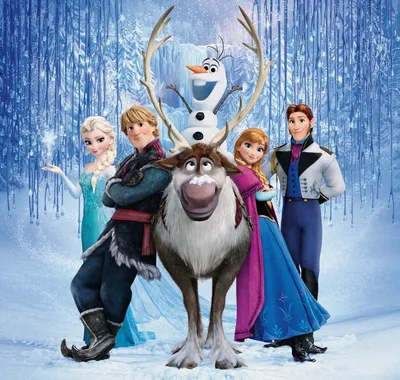 Картинка на телефон: olaf, arendelle, Frozen, walt disney, elsa, sven,  kristoff, anna