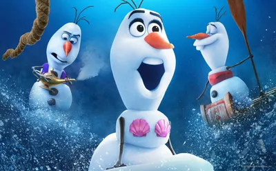 Купить постер (плакат) Frozen - Olaf (Коллекция постеров) для интерьера