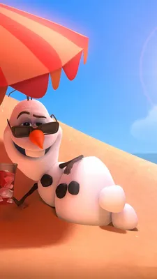 Обои Olaf from Frozen Cartoon для iPhone 7 Plus