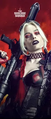 Обои Suicide Squad, Harley Quinn, Margot Robbie Poster для телефона и на рабочий  стол 768x1280