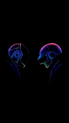 Скачать обои \"Daft Punk\" на телефон в высоком качестве, вертикальные  картинки \"Daft Punk\" бесплатно