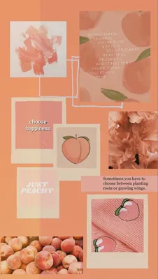 🍑 collage | Abstrak, Wallpaper ponsel, Warna