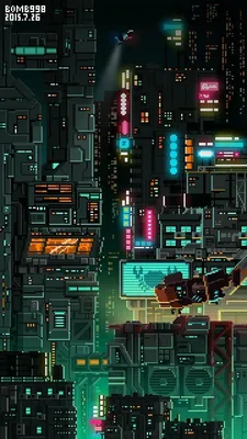 Pixel | PixelArt | Neon | Ilustrasi arsitektur, Karya seni fantasi,  Tipografi jepang