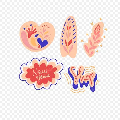 Free boho stickers png, бесплатные стикеры, стикеры для Сторис