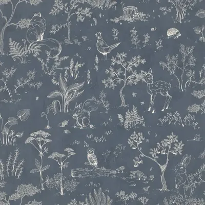 Обои 232-76 Hollie Dark Blue - Sandberg Wallpaper | FiestaDesign