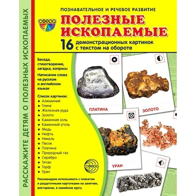 Дрофа Плакат 4087 Полезные ископаемые | игрушки по оптовой цене в Ярославле