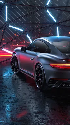 Скачать 1080x1920 porsche 911 turbo s, porsche, машина, спорткар, серый,  неон, ночь обои, картинки samsung galaxy s4, s5, note, sony xperia z, z1,  z2, z3, htc one, lenovo vibe