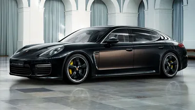 Картинка на телефон: Белый автомобиль Porsche Panamera Turbo S E-Hybrid  2021 года на фоне