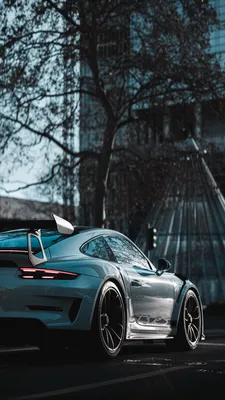 Скачать 938x1668 porsche 911 gt3 rs, porsche, автомобиль, спорткар, белый,  вид сбоку обои, картинки iphone 8/7/6s/6 for parallax