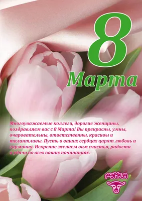 Поздравление ректора ТГМУ с Международным женским днем 8 Марта | 05.03.2019  | Тверь - БезФормата