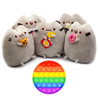 ᐉ Игрушка мягкая Пушин кэт Pusheen cat 2Life 23х25 см 3 шт. Серый (n-11534)