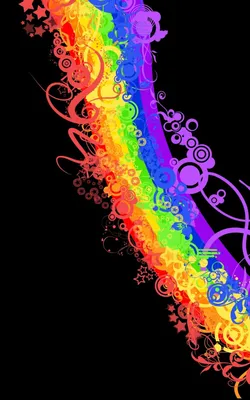 rainbow wallpaper on the phone/ радужные обои на телефон | Рисунки лягушек,  Ретро обои, Современная живопись искусство