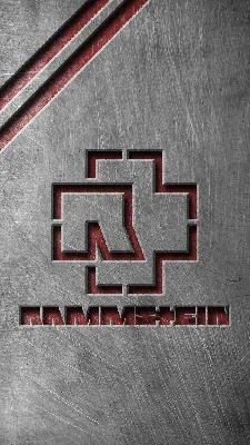 Скачать обои логотип Rammstein - Рамштайн на рабочий стол из раздела  картинок Музыка