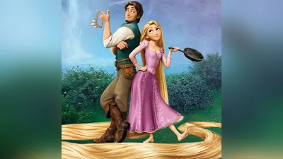 Рапунцель и Паскаль (Rapunzel and Pascal) из мультика Рапунцель: Запутанная  история Дисней