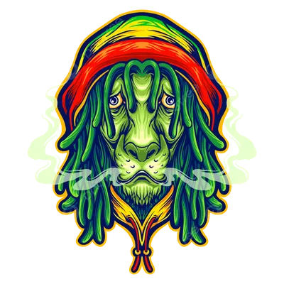 Authentic Digital Art - Rasta Lion | SuperRare