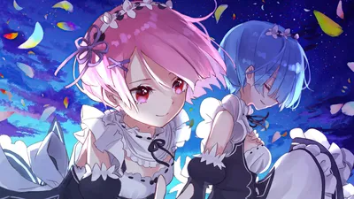 3D обои с рисунком «Re:ZERO Начальная жизнь в другом мире», настенные  фрески Rem Ram с аниме на заказ для мальчика, спальни, гостиной, декора,  косплея для студии | AliExpress