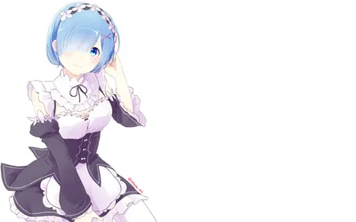 Wallpaper Rem re Zero, R E M, Subaru Natsuki, Art, Anime Art, Background -  Download Free Image