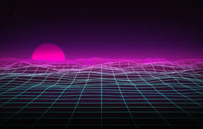 Скачать обои Солнце, Музыка, Космос, Фон, Neon, 80's, Synth, Retrowave,  раздел рендеринг в разрешении 1920x1080 | Фоновые рисунки, Космос, Неоновые  обои