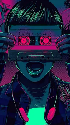 Обои эстетика, Ретровейв, Synthwave, пурпурный цвет, красный цвет на телефон  Android, 1080x1920 картинки и фото бесплатно