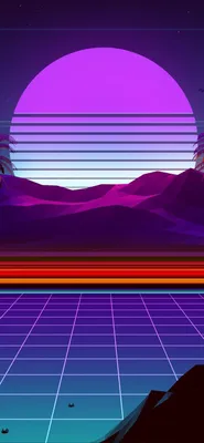 Retrowave обои на телефон [30+ изображений]