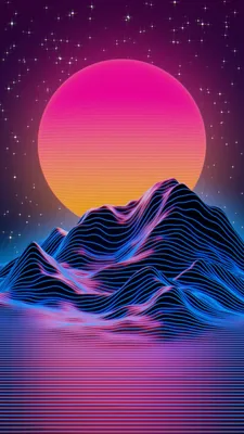 Живые обои Synthwave, rainbow retrowave HD phone wallpaper | Pxfuel