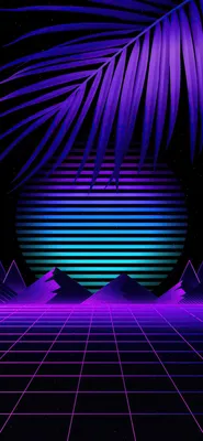 Wallpaper Aesthetics, Vaporwave, Synthwave, Blue, Colorfulness, Background  - Download Free Image