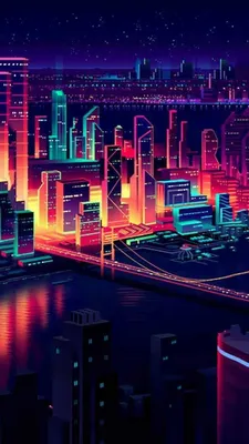 Wallpaper Retrowave, lines, sunset, 4K, Art #18950