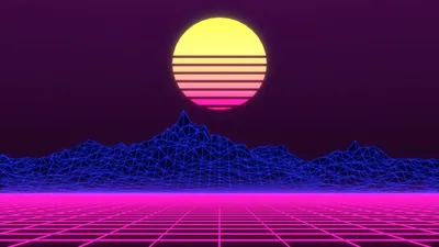 18+ Retrowave обои на телефон - oboi-telefon.ru