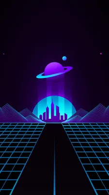 Wallpaper Retrowave, lines, sunset, 4K, Art #18950