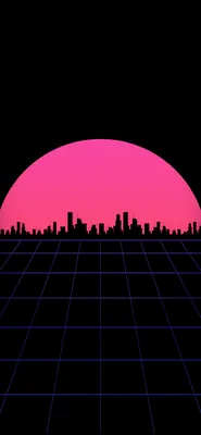 Amoled retro wave wallpaper | HeroScreen Wallpapers | Waves wallpaper,  Retro waves, Wallpaper