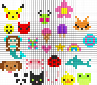 Tons Of Perler Charms Perler Bead Pattern | Bead Sprites | Simple Fuse Bead  Patterns