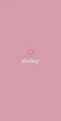 заставка на телефон darling | Розовые обои, Милые обои, Обои для экрана  блокировки