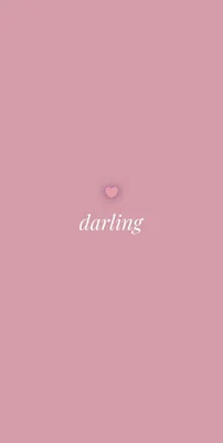 заставка на телефон darling | Розовые обои, Милые обои, Обои для экрана  блокировки