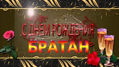 С днём рождения брат открытки. 30 прикольных картинок с надписями. | С днем  рождения, С днем рождения брат, Открытки